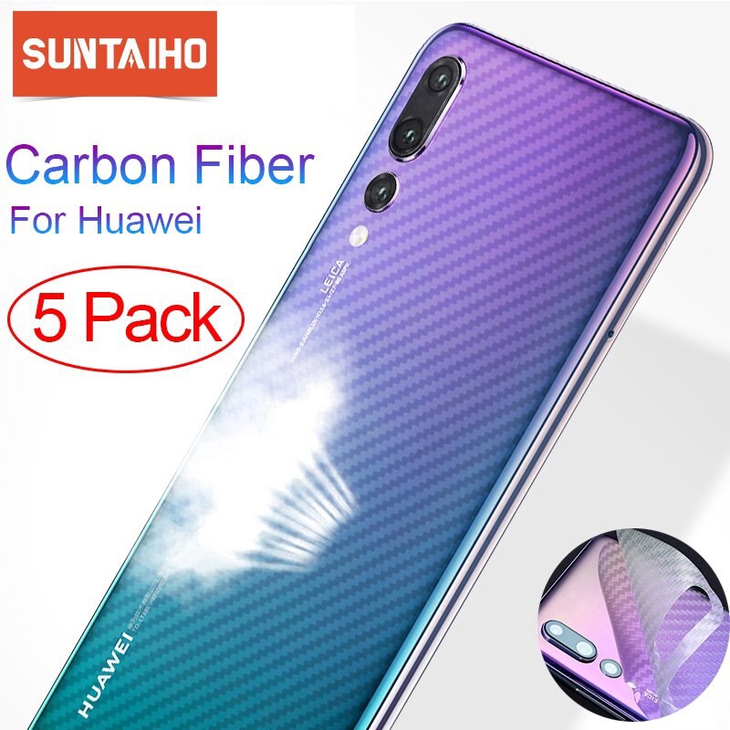 Set 5 Miếng Dán Lưng Điện Thoại Huawei Y8P Y6P Y7P Y9 Y7 Y6 Prime Pro 2018 2019 P20 P30 Lite Nova 3i 2i 7i 5t 2