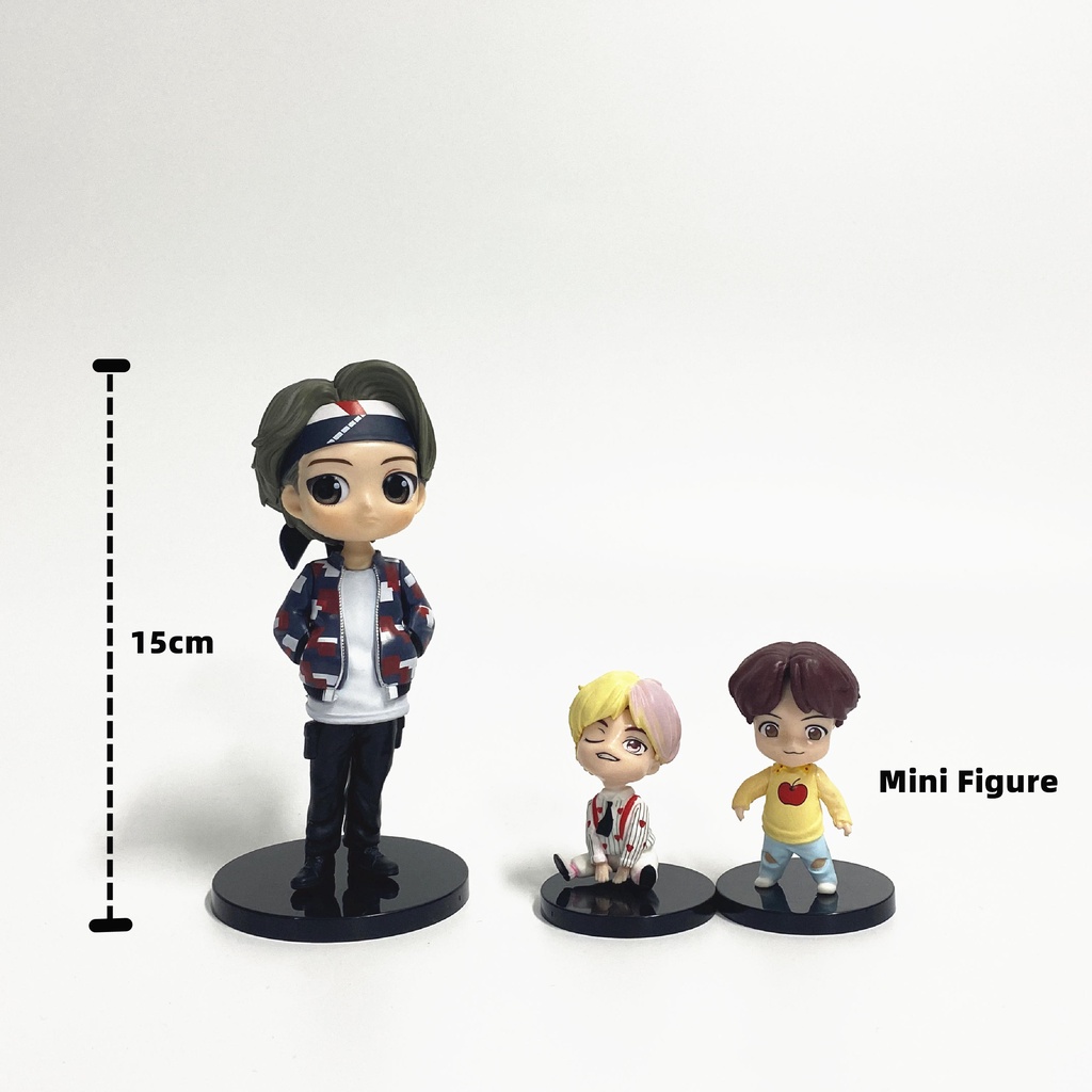 Tượng thành viên BTS JUNGKOOK/JIN/SUGA/J HOPE 15cm xinh xắn