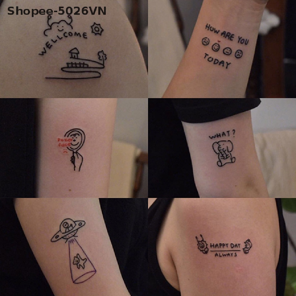 Set 45 Tấm Hình Xăm Chữ Tiếng Anh Đơn Giản Dễ Thương Cho Nam Và Nữ