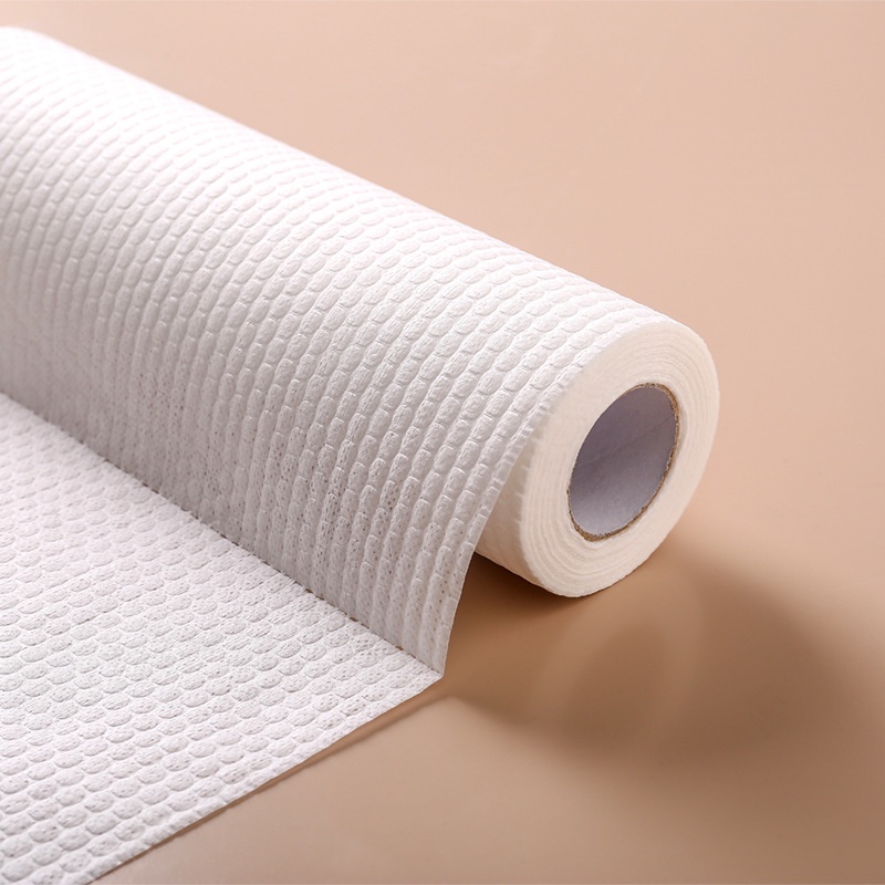 Cuộn 50 Khăn Giấy Khô Lau Bếp Đa Năng Giặt Được 11*20cm (Không Kèm Giá Gỗ)