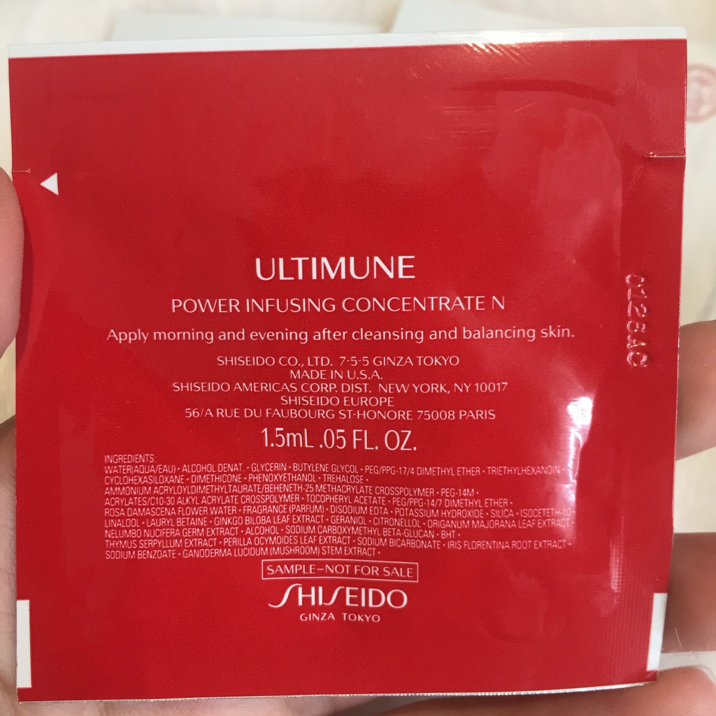 Tinh chất dưỡng da Shiseido Ultimune Power Infusing Concentrate - 1.5ml