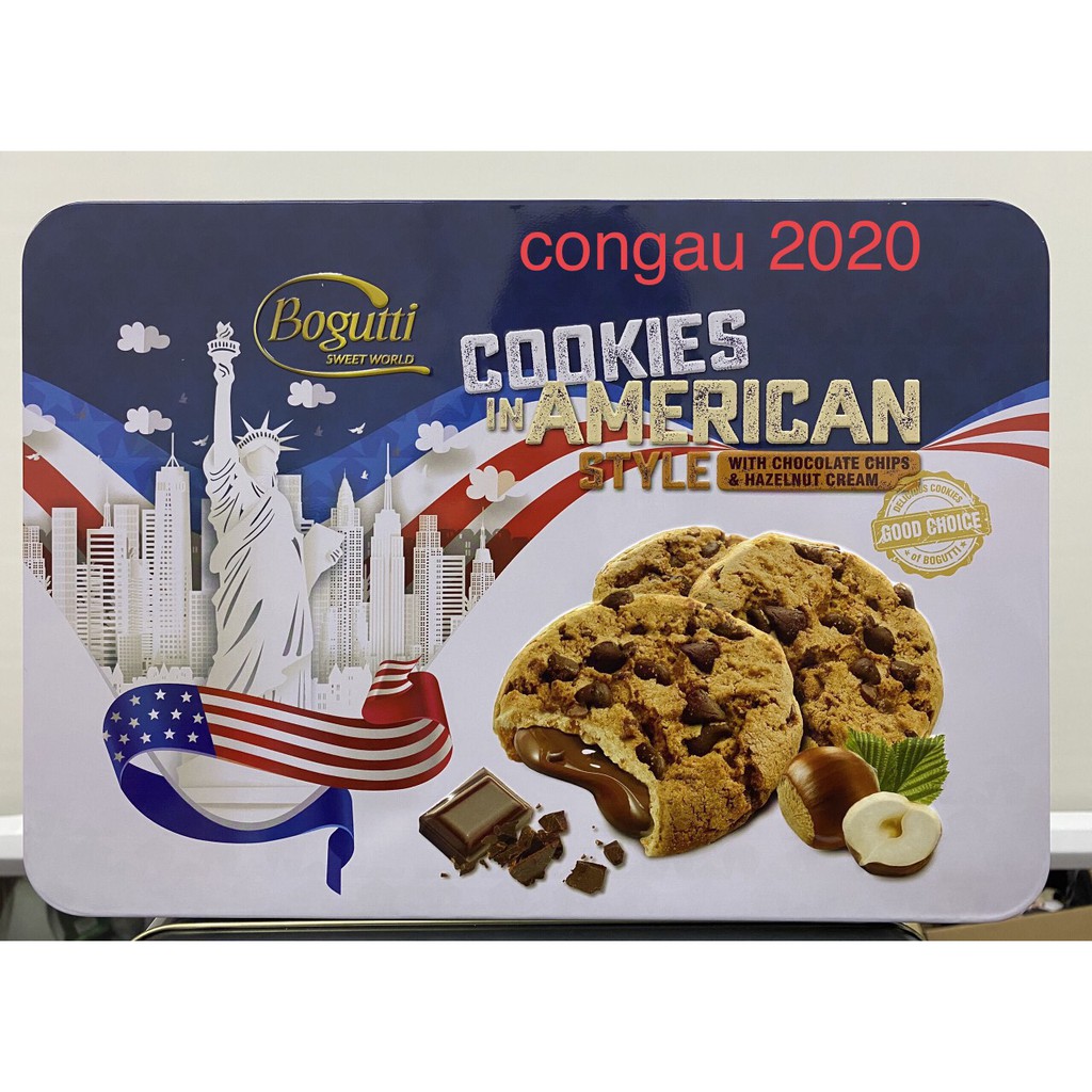 Bánh Quy Sô Cô La Chip - Hạt Phỉ (Bogutti COOKIES IN AMERICAN STYLE) 450G