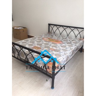 Giường sắt cao cấp  đan chéo 1m6 -2m mẫu hiện đại -sang trọng