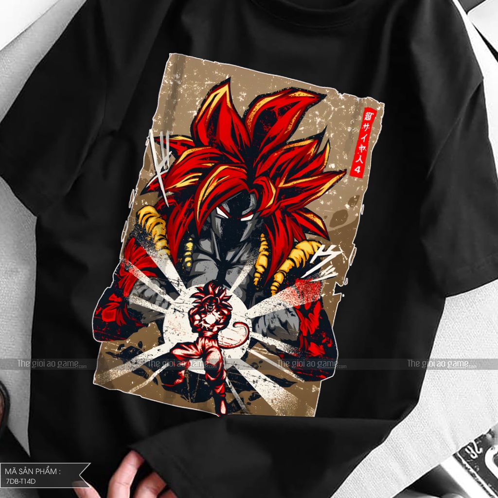 Áo dragon ball Goku nam nữ Áo phông Goku dragon ball  trắng đen form rộng unisex cotton co giãn thoáng mát T13