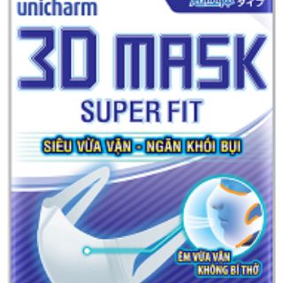 Khẩu trang 3D Mask Superfit Unicharm (Gói 5 cái)