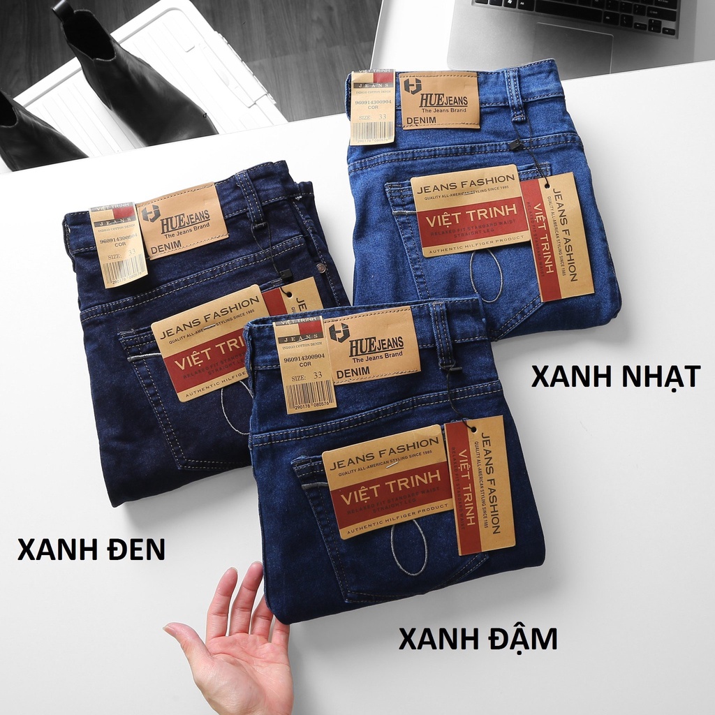 QUẦN JEAN NAM ỐNG SUÔNG CO GIÃN TRUNG NIÊN