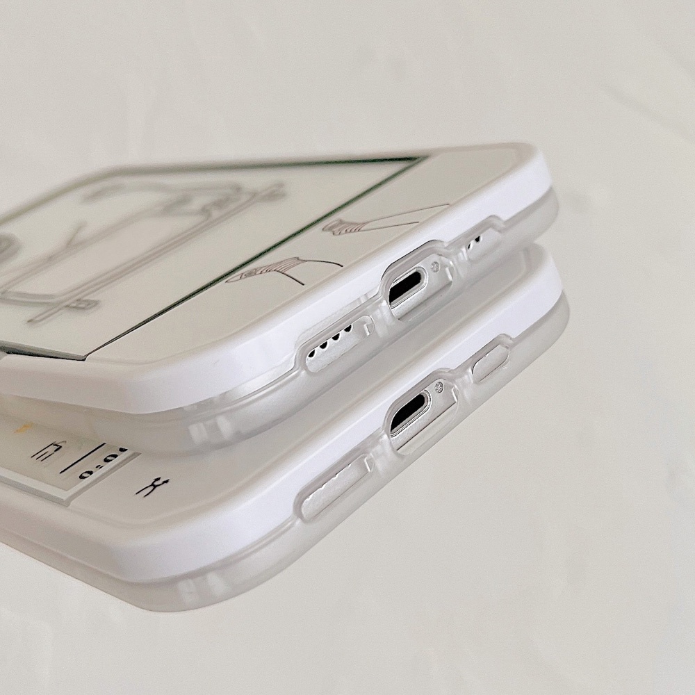 Ốp Điện Thoại Trong Suốt Kèm Giá Đỡ Kiểu Hoạt Hình Dễ Thương Cho iPhone 11 12 13 Pro Max XS Max XR X 6 6S 7 8 Plus SE 2 3