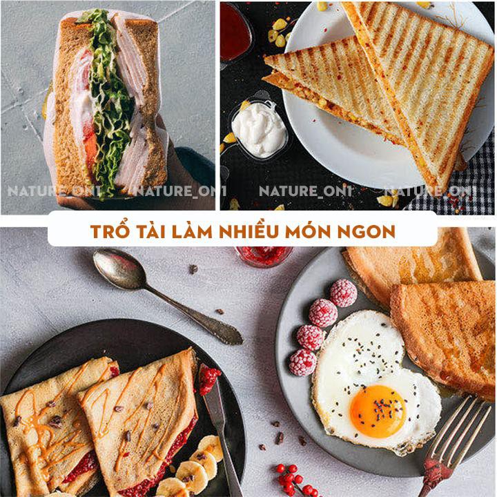 Máy Nướng Bánh Mì Nhanh Chóng, Thiết Kế Gọn Nhẹ, An Toàn, Tiện Dụng - Máy Ép Bánh Mì NIKAI Cao Cấp