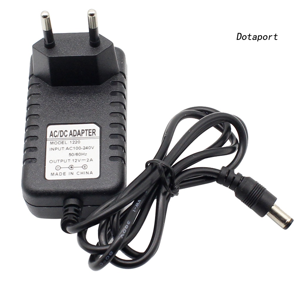 Thiết Bị Sạc Nguồn DC12V 2A AC100V-240V Phích Cắm US/UK/EU