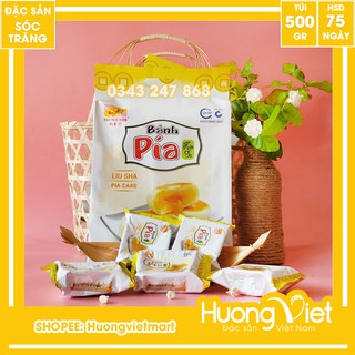 [VỊ BÁN CHẠY] Bánh pía kim sa đậu xanh túi 500g (12 bánh)