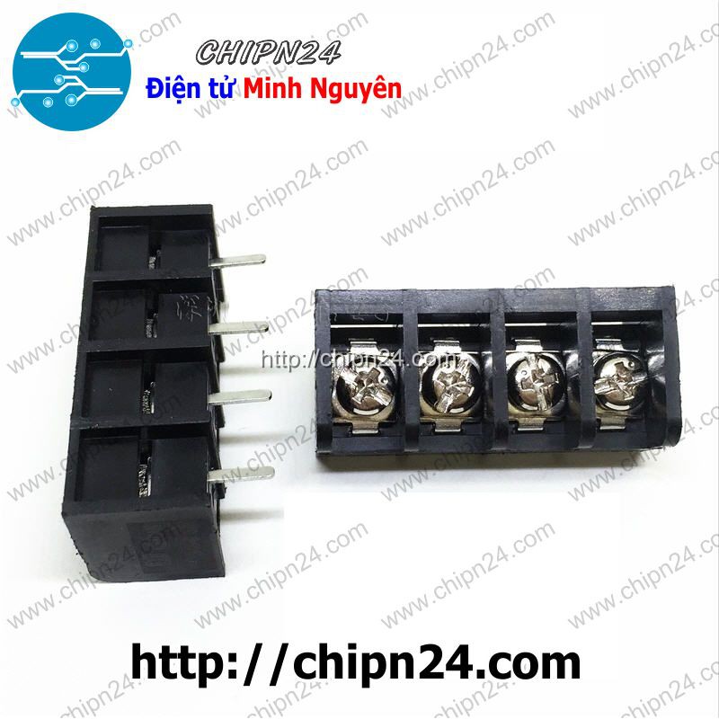 [2 CÁI] (F54) Domino HB9500 4P (9.5MM) (Terminal, Cầu đấu dây cọc nguồn)