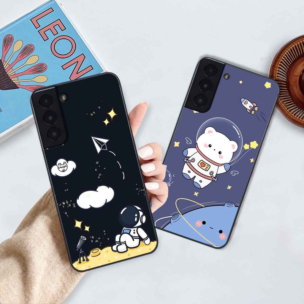 Ốp Samsung S21 / S21 Plus / S21+/ S21 FE in hình vũ trụ, phi hành gia bầu trời cute dễ thương
