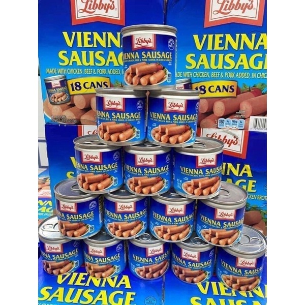 XÚC XÍCH HỘP MỸ LIBBY’S VIENNA SAUSAGE 18 LON 2,3kg