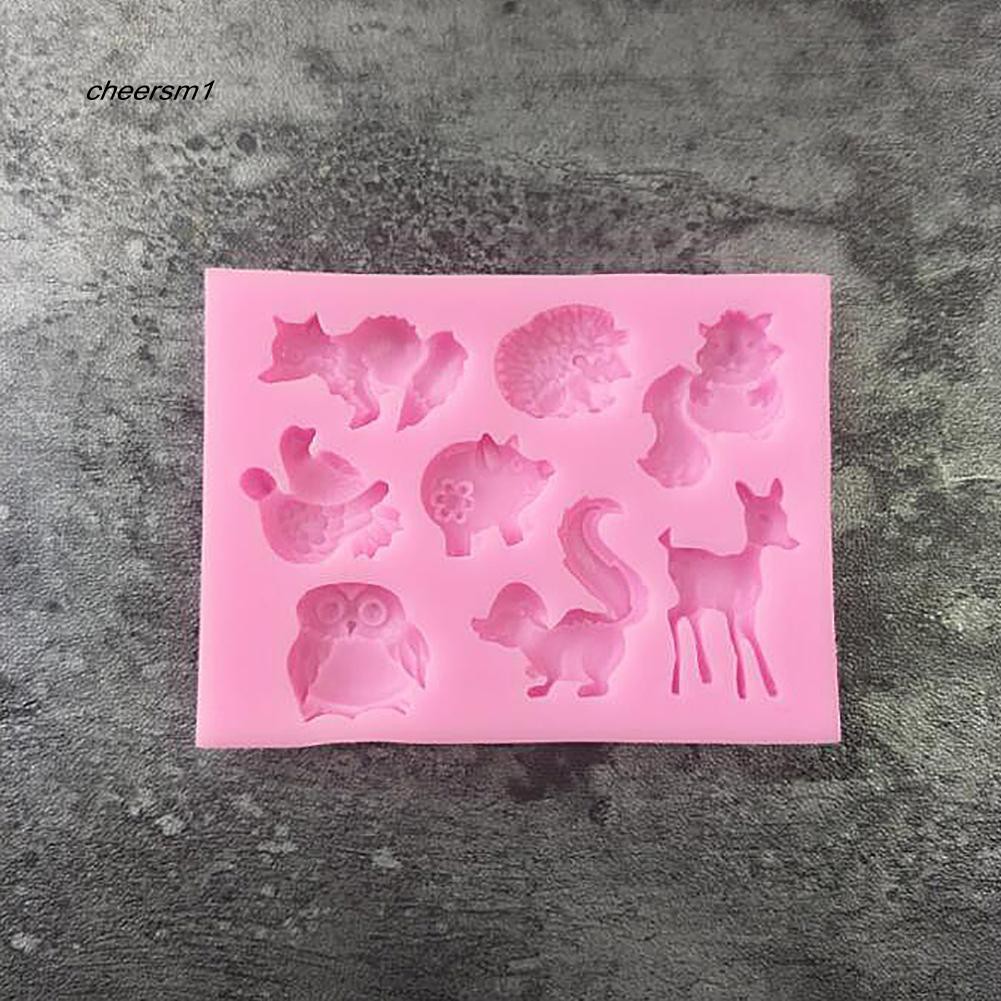 Khuôn silicon làm kẹo đường hình con sóc