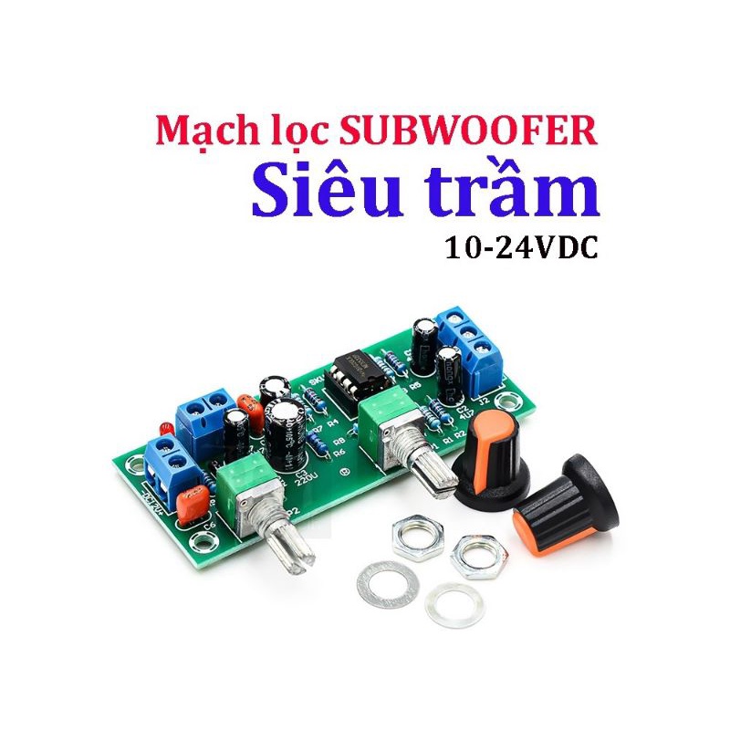 Mạch lọc tín hiệu cho loa siêu trầm giá rẻ, phù hợp ghép loa 2.0 thành 2.1