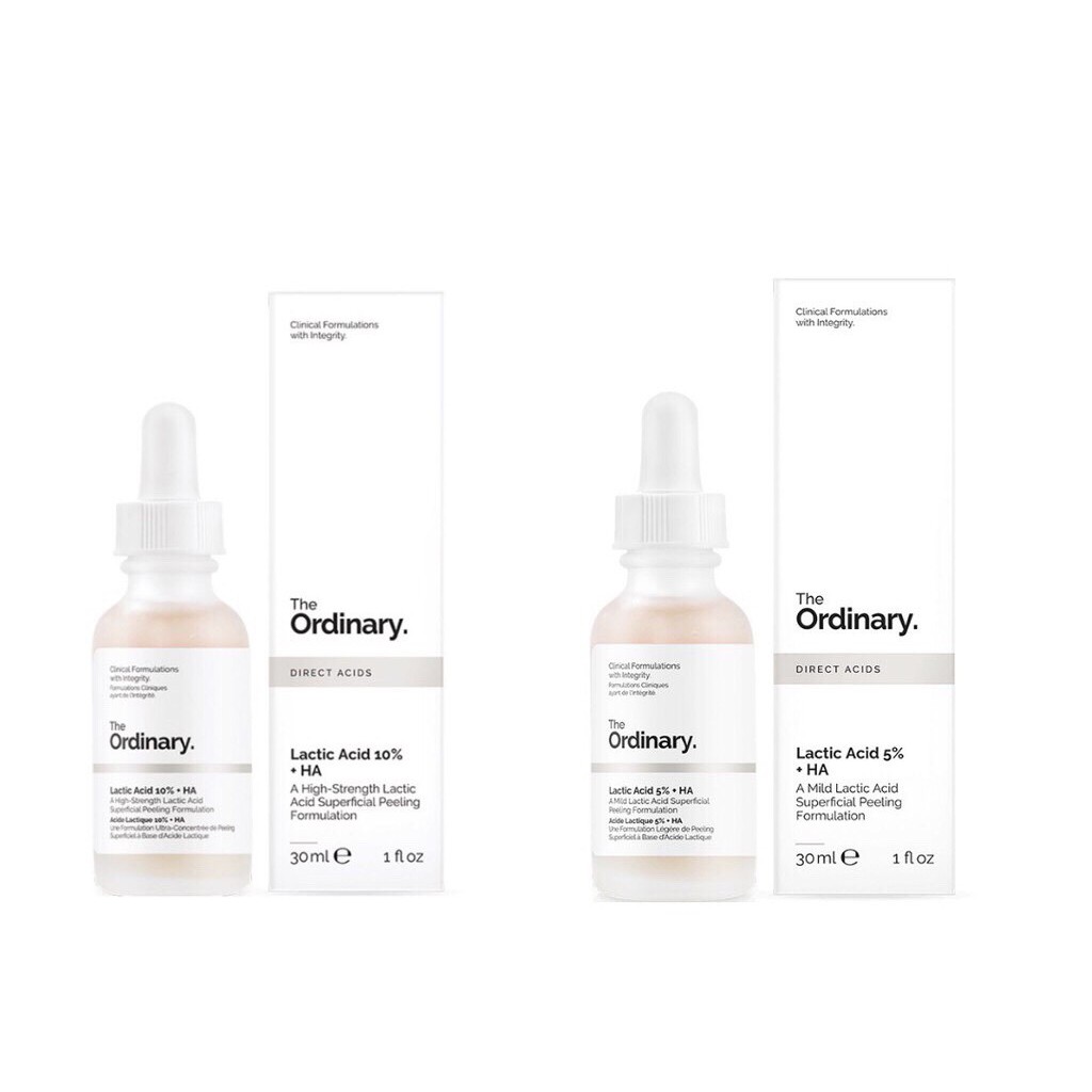 The Ordinary Sáng da giảm thâm Lactic Acid + HA 5% - 10%