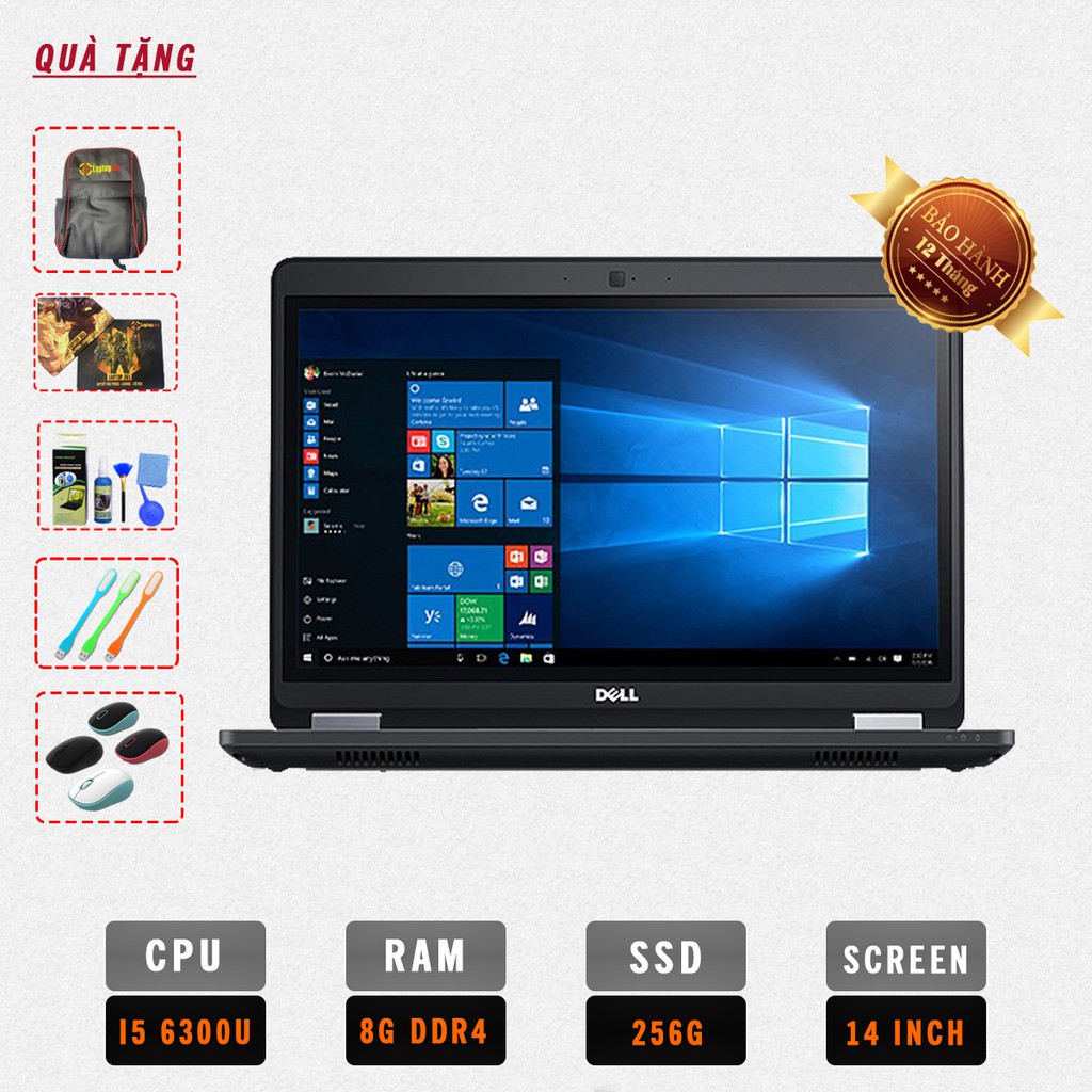 Laptop Dell Latitude E5470 (Core i5 6440HQ, Ram 8G, SSD 256G, Màn 14 FHD IPS) | BigBuy360 - bigbuy360.vn
