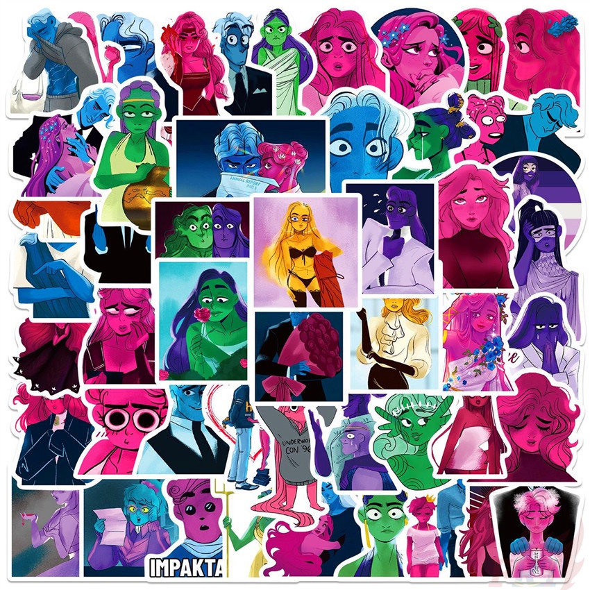 110Pcs/Set ❉ Lore Olympus Series A Stickers ❉ Waterproof DIY Fashion Decals Doodle Stickers