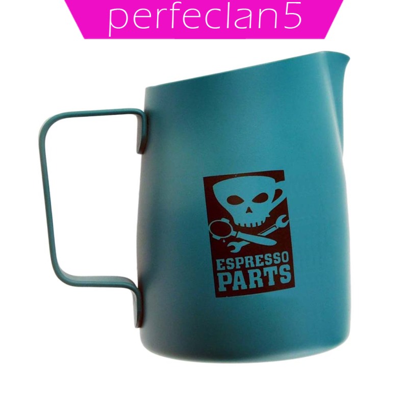 [perfeclan5]420ml Espresso Coffee Milk Frothing Steaming Pitcher Frother Jug Steel Gray