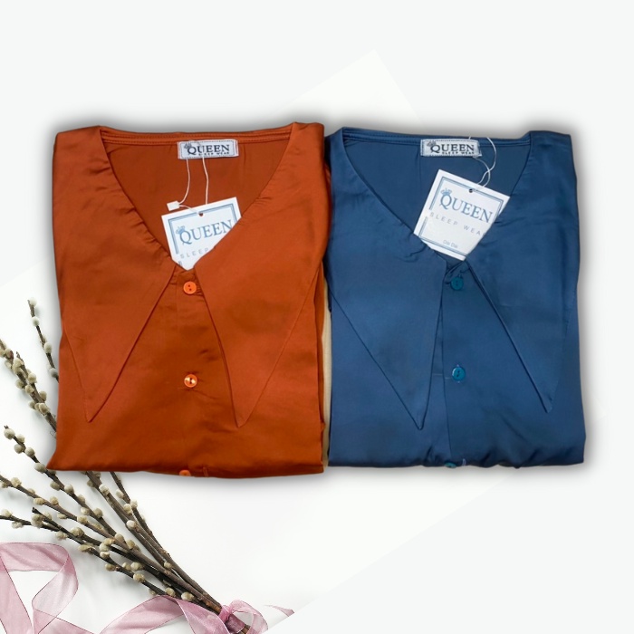 Pijama lụa EMBEAUTY đồ ngủ nữ, bộ mặc nhà dài tay, latin trơn, tiểu thư, sau sinh FREESHIP TẶNG QUÀ_EM12 | BigBuy360 - bigbuy360.vn