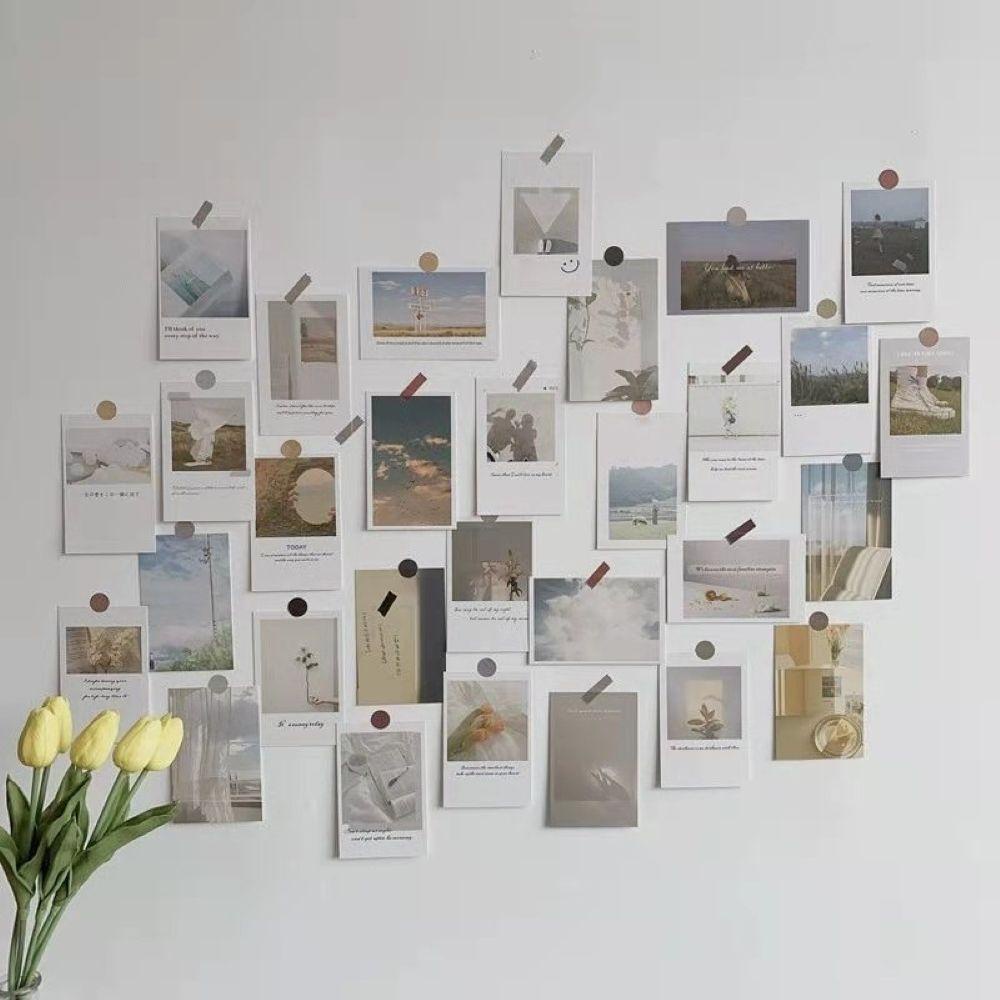 Bộ 30 Tấm Bưu Thiếp Dán Tường Trang Trí DIY