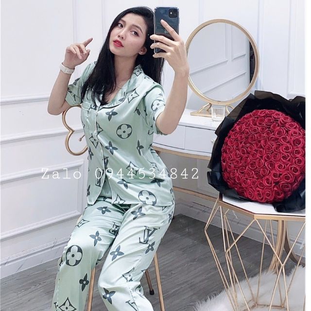 Bộ ngủ pijama lụa satin siêu mát
