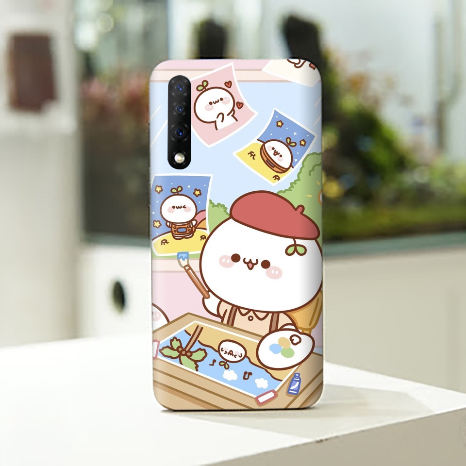 Miếng Dán Skin Điện Thoại In Hình Bánh Bao Cute 2 Cho Iphone 7/ 8/ X/ XS/ 11/ 11 Pro Max Và Các Dòng Máy Android