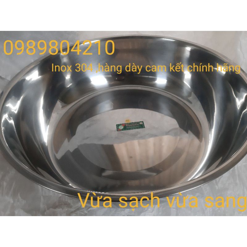 (Video SP)Chậu inox 304 thau inox 304 Thaphafac size 60, 64 cm,thau inox to dày inox 304