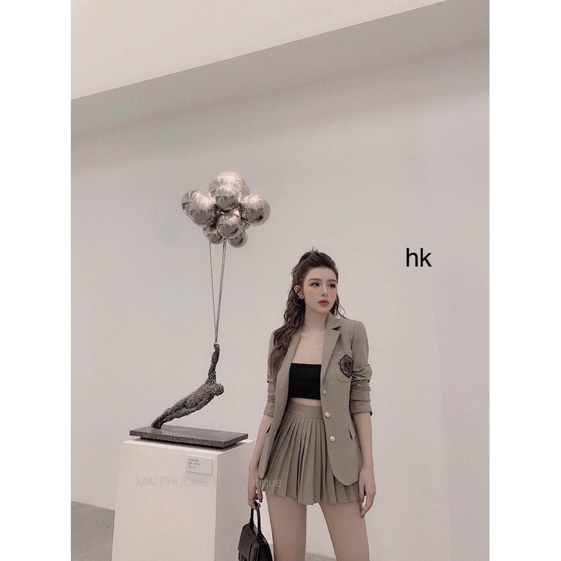 Boot da đế + Áo mangto +Set vest huy hiệu