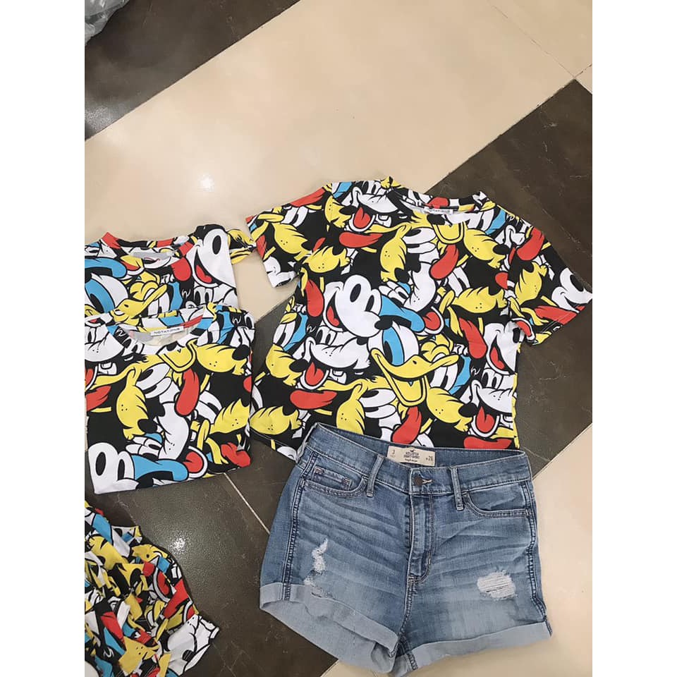 Áo thun nữ áo phông nữ ngon bổ rẻ hàng lên từ vải xuất dư 100% cotton họa tiết vui nhộn