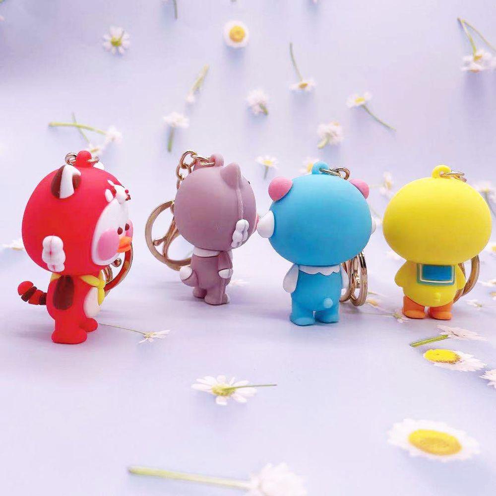 DARNELL Móc Khóa Hình Vịt Lalafanfan Dễ Thương Dùng Trang Trí Túi Xách / Điện Thoại