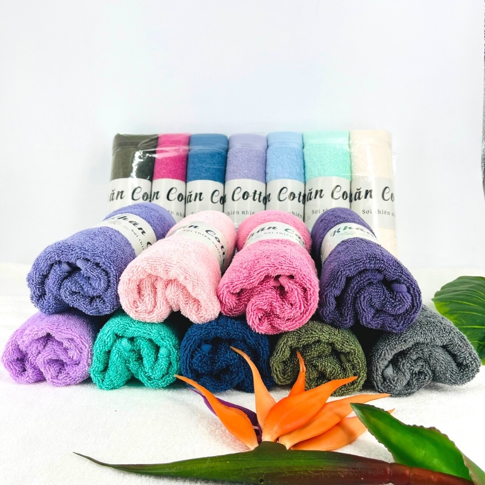 Khăn Mặt Cotton Cao Cấp Thiện Phú 34x80cm, Khăn Đa Năng Y457 Bông Sợi Thấm Nước Tốt
