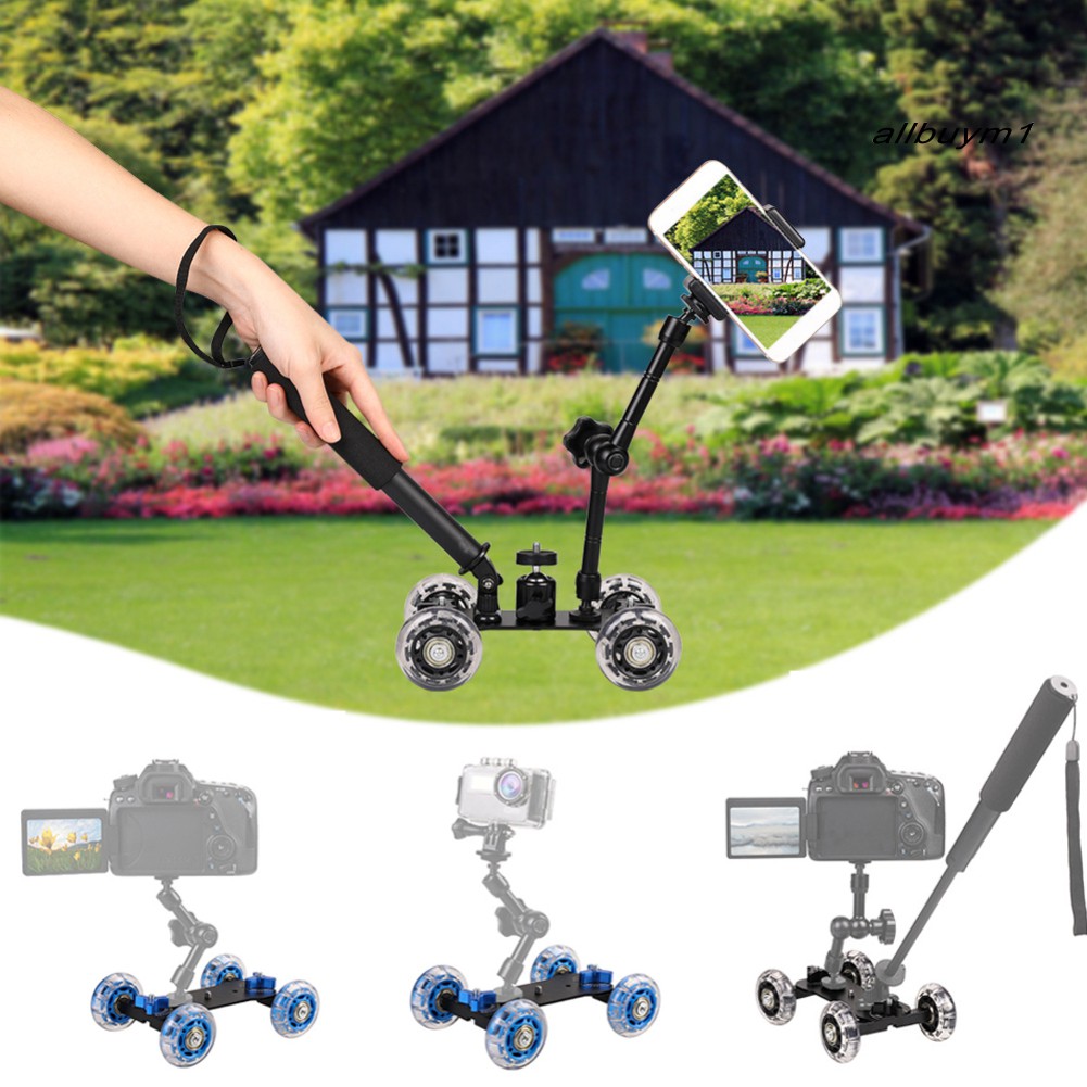 ○Allbuy Cán ổn định Track Slider Camera chụp ảnh Magic Arm Rail Stand Dolly
