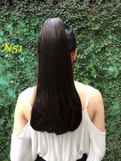 Tóc giả ngoặm thẳng cúp đuôi