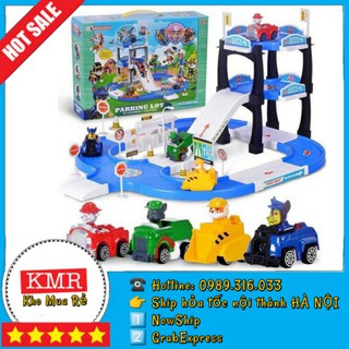 ĐỒ CHƠI MÔ HÌNH BIỆT ĐỘI 4 CHÚ CHÓ CỨU HỘ PARKING LOT (khomuare)