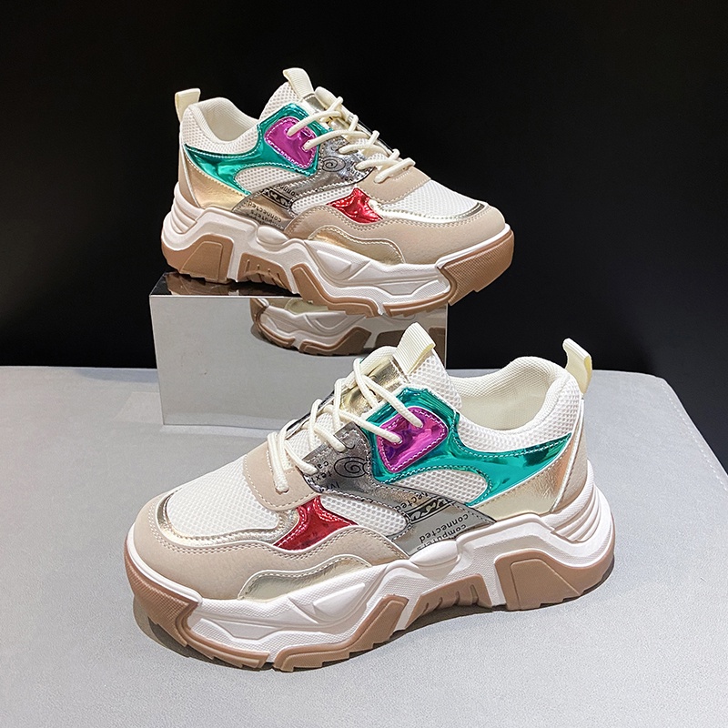 Giày Thể Thao Tăng Chiều Cao Phong Cách Hàn Quốc Thời Trang Cho Nữ