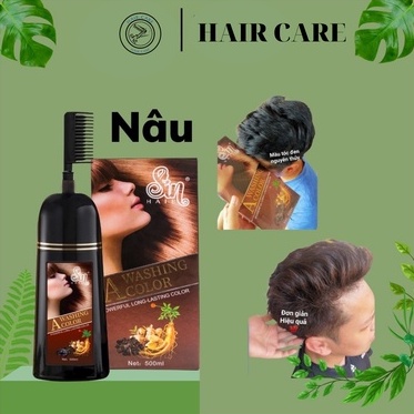 Dầu gội phủ bạc SIN HAIR chính hãng Nhật Bản 500ml thành phần nhân sâm tự nhiên giúp phủ bạc tóc từ lần gội đầu tiên.