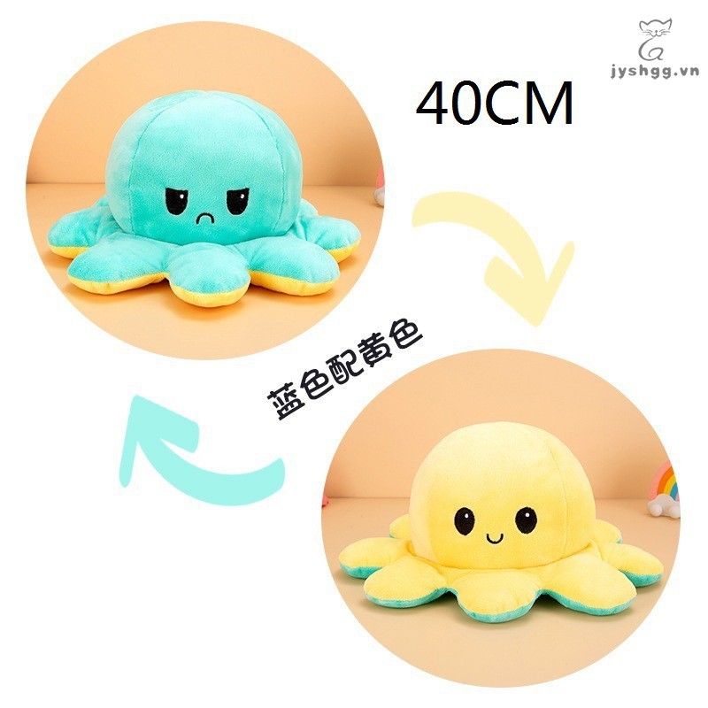 Gấu Bông Bạch Tuộc Cảm Xúc 2 Mặt 20CM 30CM 40CM
