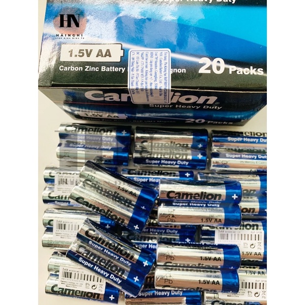 PIN 2A VÀ PIN 3A  CAMELION HỘP 40 VIÊN 1.5V