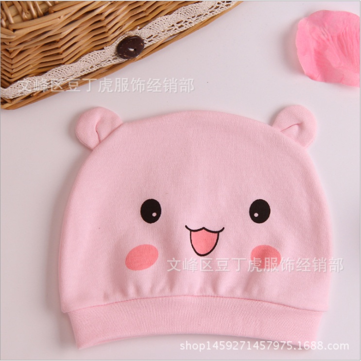 MŨ NÓN CHO TRẺ SƠ SINH. MŨ NÓN COTTON CAO CẤP CHO BÉ 1,2 THÁNG TUỔI. BABY LINK