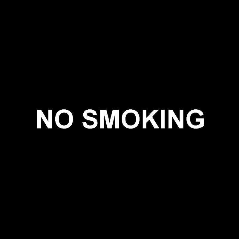 Đề can vinyl No Smoking vui nhộn dán trang trí xe hơi kích cỡ 20x2.3cm