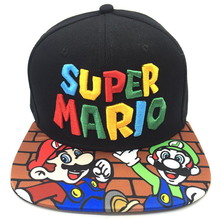 Mũ Lưỡi Trai Thêu Hình Super Mario Thời Trang