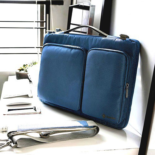 Túi Đeo Macbook-Laptop Tomtoc 360* Shoulder Bags 13/15' - Xanh Than