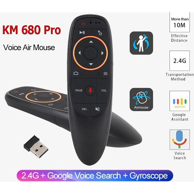 AIR MOUSE ĐIỀU KHIỂN CHUỘT BAY TÌM KIẾM BẰNG GIỌNG NÓI KM680PRO