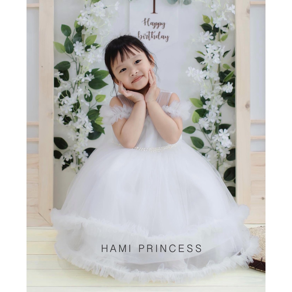 Váy Công Chúa Mây Bồng Bềnh Dễ Thương Cho Bé Gái HAMI PRINCESS ❤️ Tặng Kèm Phụ Kiện