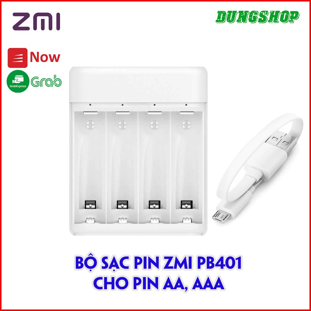 Bộ sạc pin ZI5 / ZI7 ZMI PB401 cho pin AA, AAA