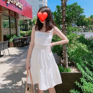 ĐẦM HAI DÂY NƠ LƯNG GIÁ SIÊU MỀM CHO CHỊ EM VI VU NGÀY HÈ KÈM ẢNH THẬT