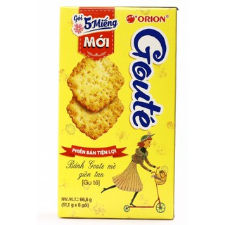 Bánh Orion Gouté mè giòn tan hộp 66.6g