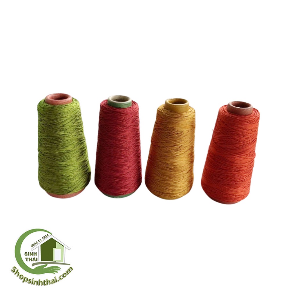 Cuộn dây chỉ dù màu hồng, xanh lá, vàng, trắng, đỏ, cam, hồng, đan móc túi xách, dây thả diều, may bao đa năng