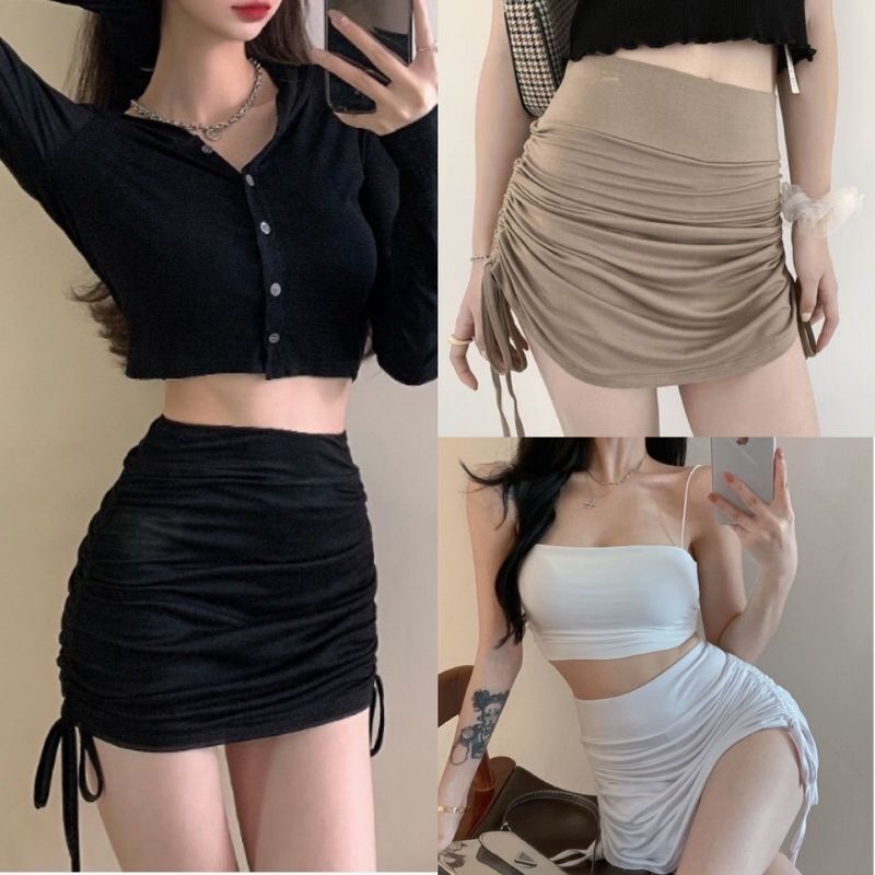 Chân váy rút 2 bên ôm body siêu tôn dáng (PC)